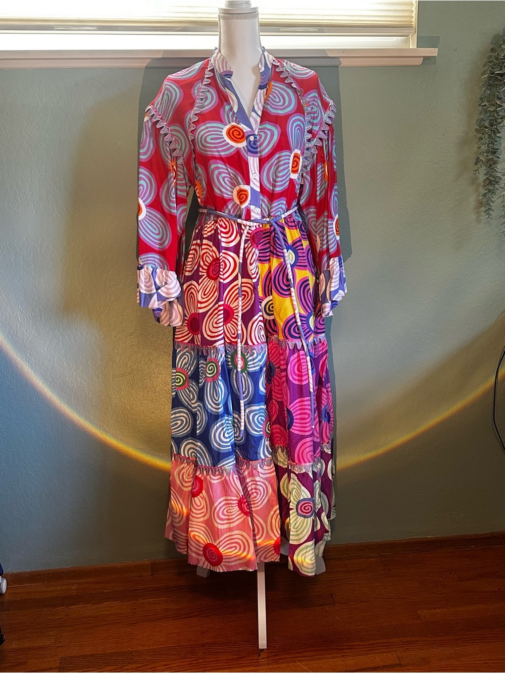 CeliaB Multicolor Maximalism Print Maryann Dress
